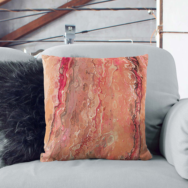 Lust of a Dream Cushion with Filling, Stone, 40cm H x 40cm W x 15cm D