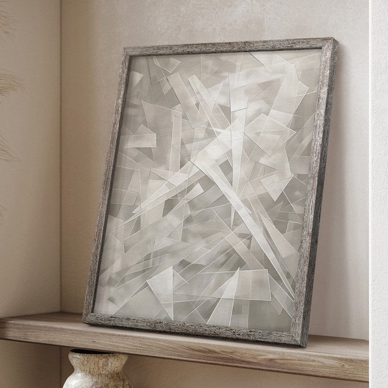 Reproduction encadrée ABSTRACT Series LVII - bois massif, H 15 po x l 12 po