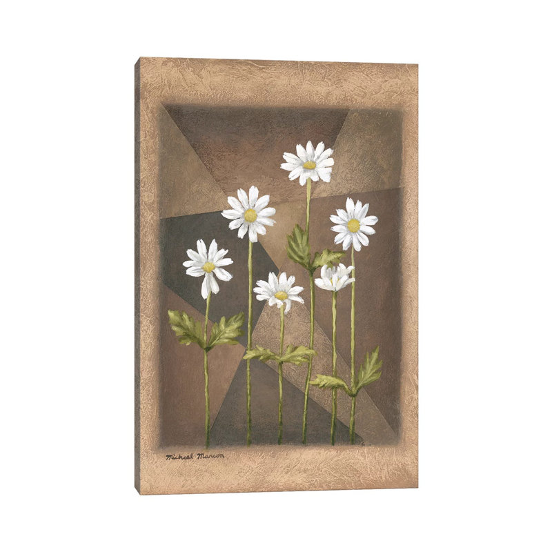 White Daisies by Michael Marcon - Wrapped Canvas Gallery-Wrapped Canvas Giclée, 30.48cm H x 20.32cm W