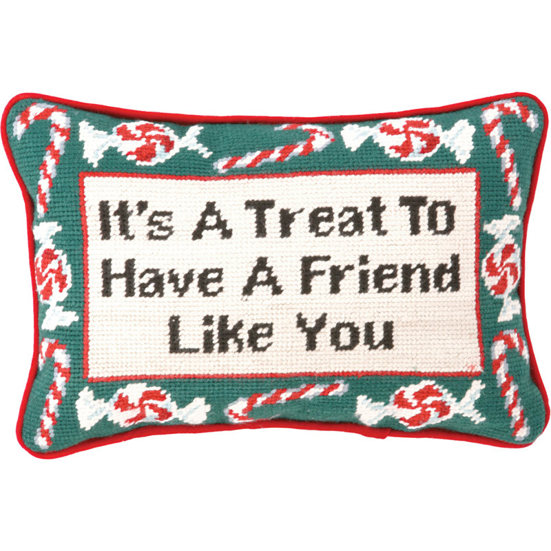 Coussin en laine Needlepoint