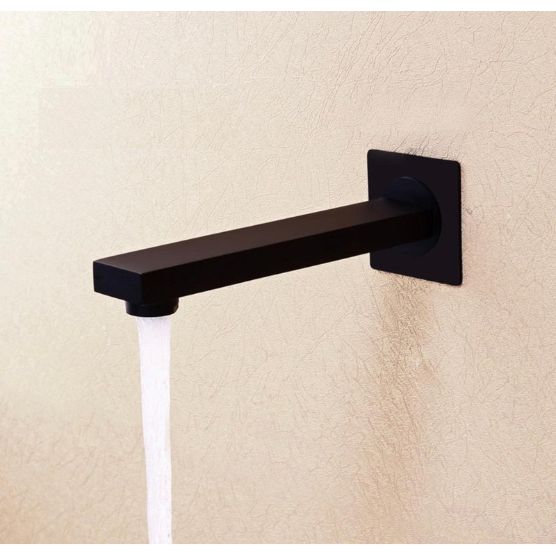 Pièce de rechange murale pour baignoire, Noir mat