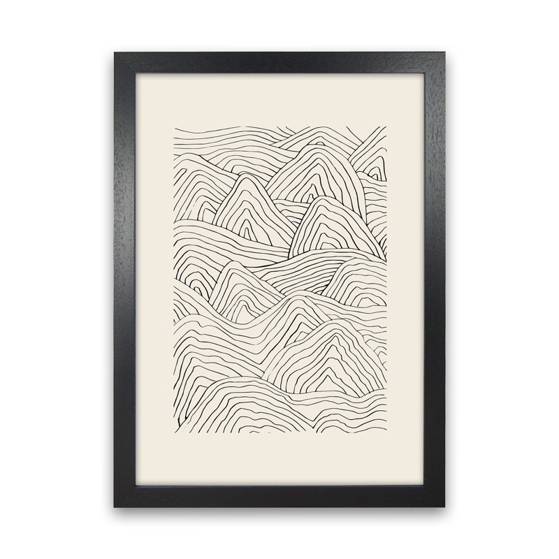Organic Dunes by Planeta444 - Print, Black Framed, 46cm H x 34cm W x 3cm D