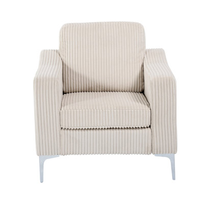 Accoudoir modulaire à accoudoirs simple convertible Ashlock Corduroy Beige