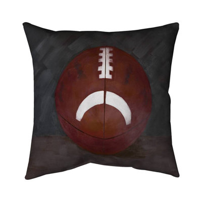 Football Ball - Still Life Man Cave – Throw Pillow Cover Only, Double-Sided Print, Insert Not Included