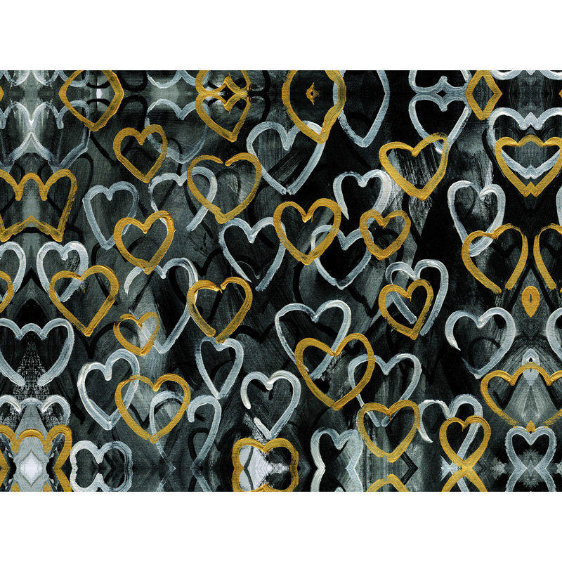 «Lotsa Hearts», reproduction sur toile tendue, H 12 po x l 16 po