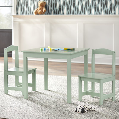 Ensemble de table carrée et de chaises pour enfants 3 pièces Starki