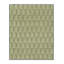 Rug & Kilim’S Block Print Custom Rug Design In Green With Cream Floral Patterns-1407388996
