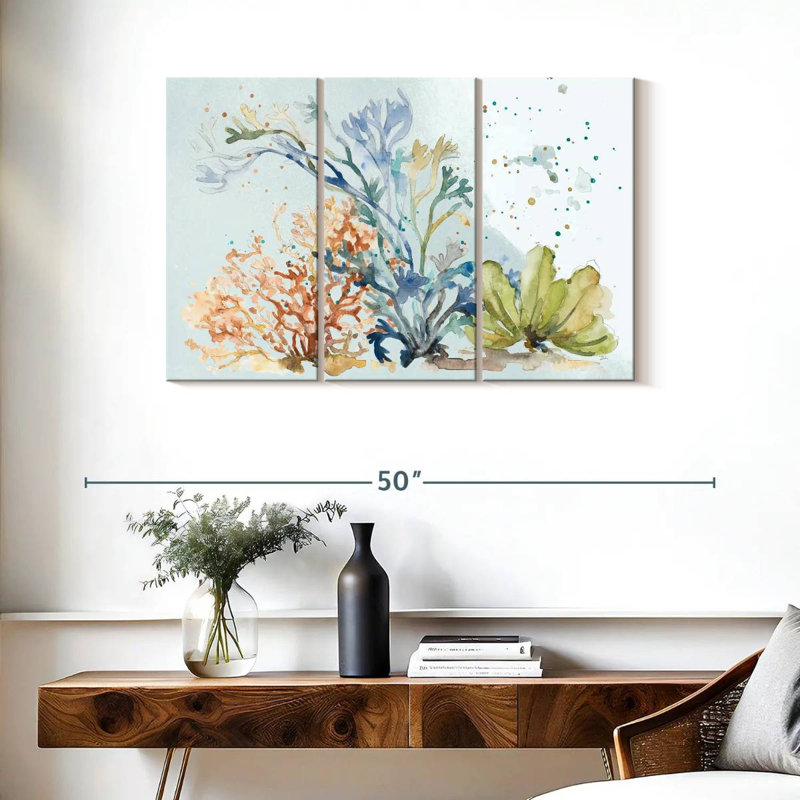 Brampt sous les plantes marines, H 24 po x l 38 po