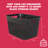  10 Qt Decorative Storage Basket, Medium Home Organizer, Black-1898346779-1912595701