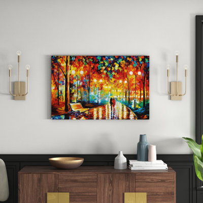 Rain's Rustle II - Wrapped Canvas Painting
