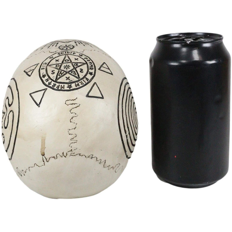 Figurine crâne de crâne de sorcellerie métaphysique Ebros