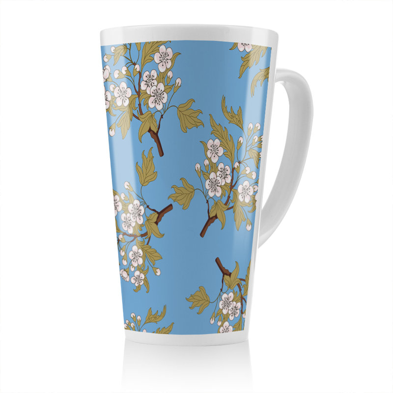 Orchid Branches On Latte Mug