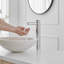 Automatic Sensor Touchless Single Hole Bathroom Sink Faucet Deck Mount With Temperature Mixing Valve In Polished Chrome