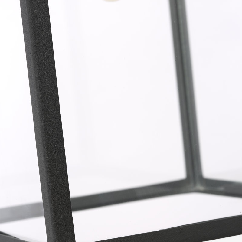 Howell Outdoor Hanging Lantern, Textured Black