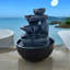 Cidalino Waterfall Fountain with Lights