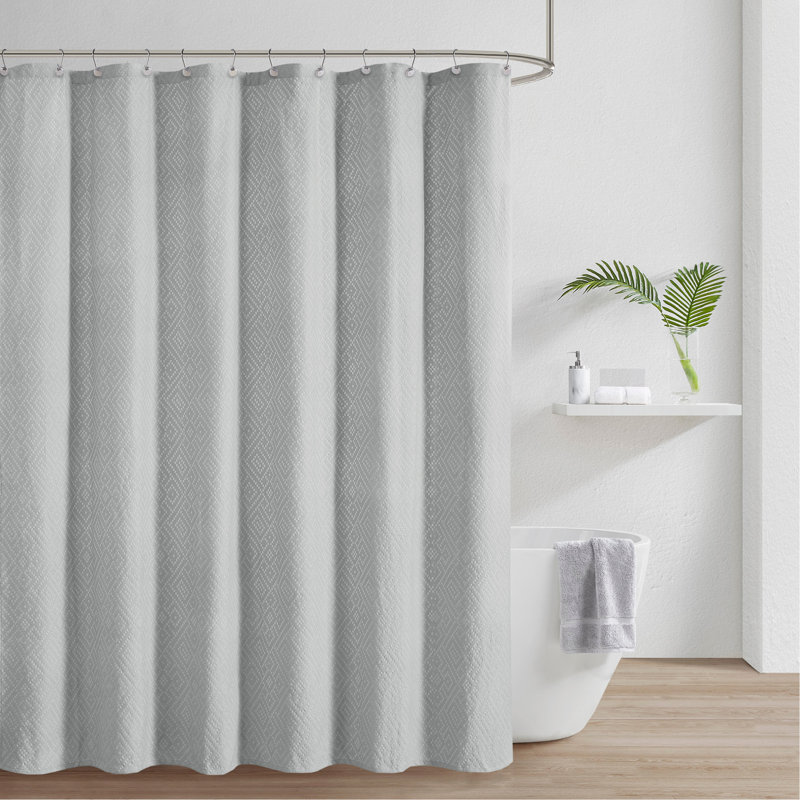 Rideau de douche Matelasse, Gris
