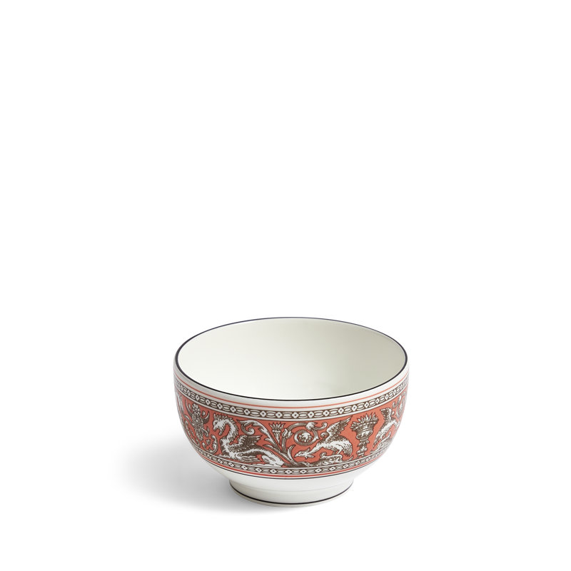 Florentine Colours Rice Bowl 4.1in, Orange