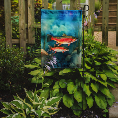 Drapeau de jardin double en polyester H 15,5 po x l 11,25 po