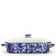 Golden Rabbit Enamelware -Black Swirl Pattern -16 x 12.5 x 4 Inch Roasting Pan Set-1809033127