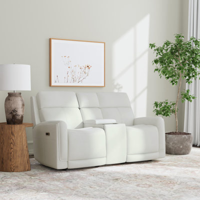 Anders Power Gliding Loveseat With Console, Anders Power Headrests & Lumbar