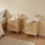 Sumayah 2 Natural Rattan Bedside Tables