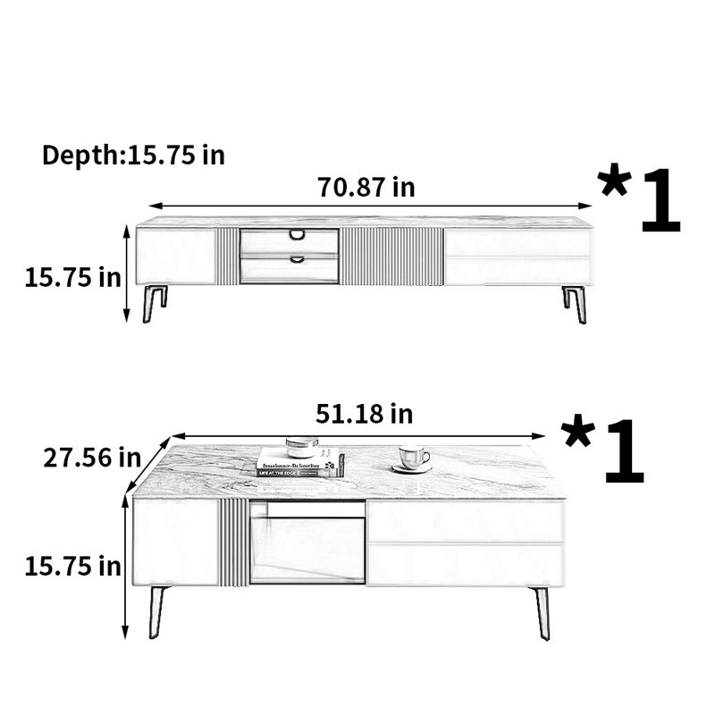 Meuble télé moderne et minimaliste