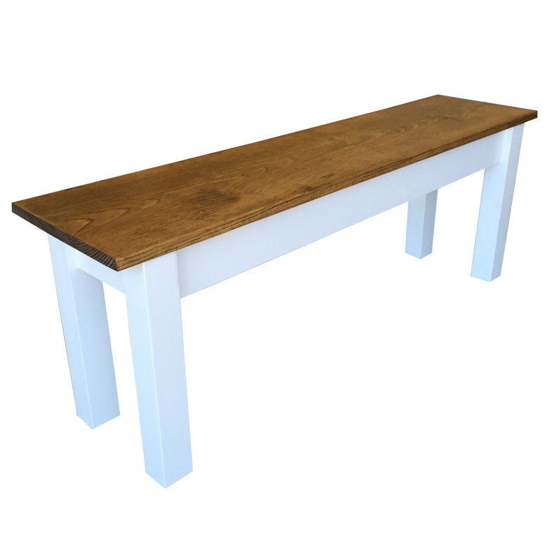 Banc en bois Robbinsdale, H 17 po x l 48 po x P 12 po