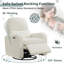 Fauteuil inclinable, oscillant et pivotant avec siège amovible et port USB Type-C de 36 po Reiby-773575111