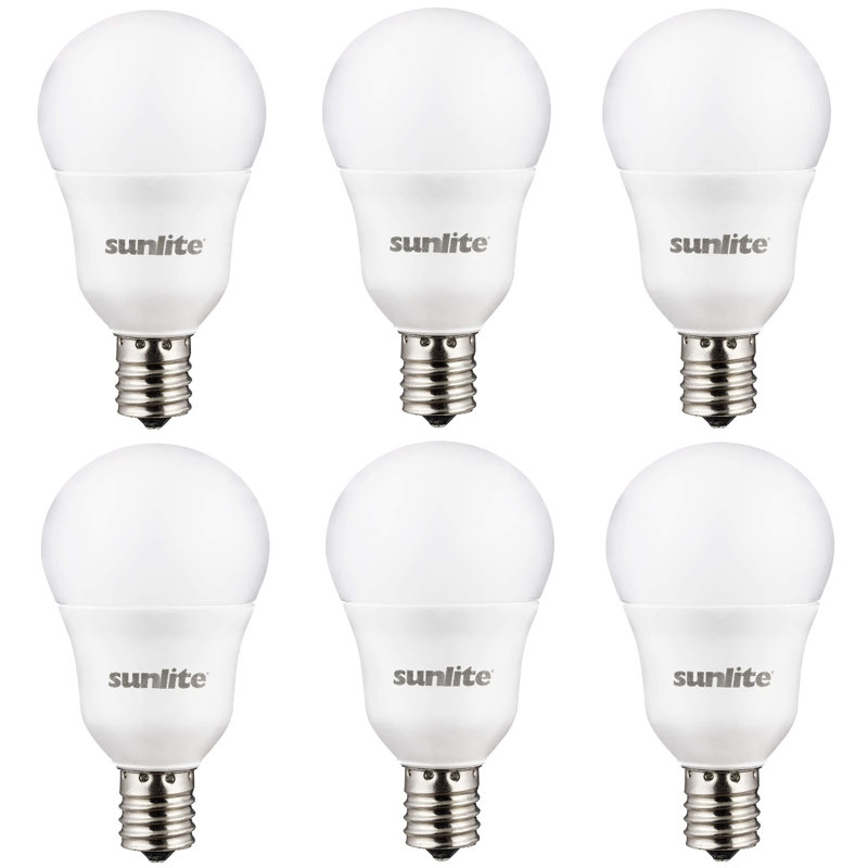 Paquet de 6, DEL, à intensité variable, homologué ETL, ampoule A15, blanc chaud 3000K