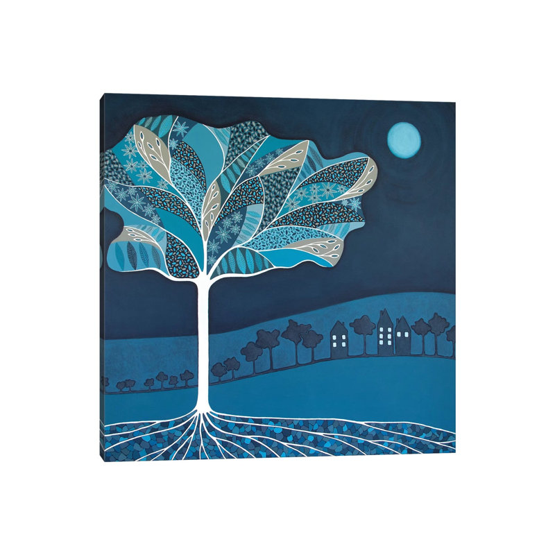 Once In A Blue Moon by Lisa Frances Judd - Wrapped Canvas Print, 30.48 cm H x 30.48 cm W