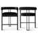 Colrain 24" Upholstered Velvet Solid Back Counter Stool