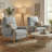 Upholstered Manual Recliner Armchair-129179752
