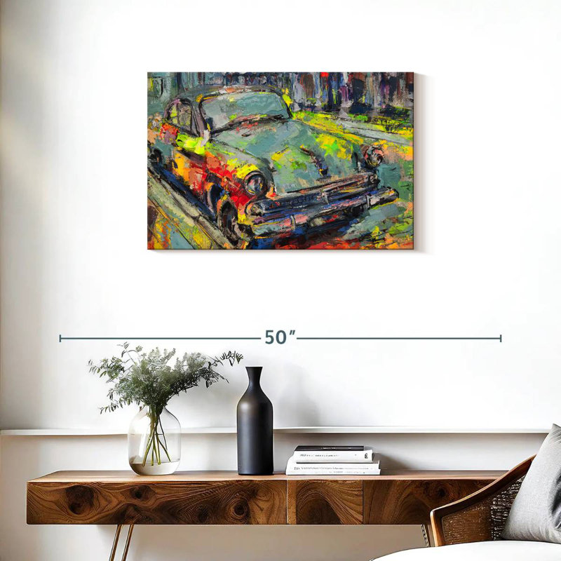 Mehar Abstract Car, 20" H x 30" W
