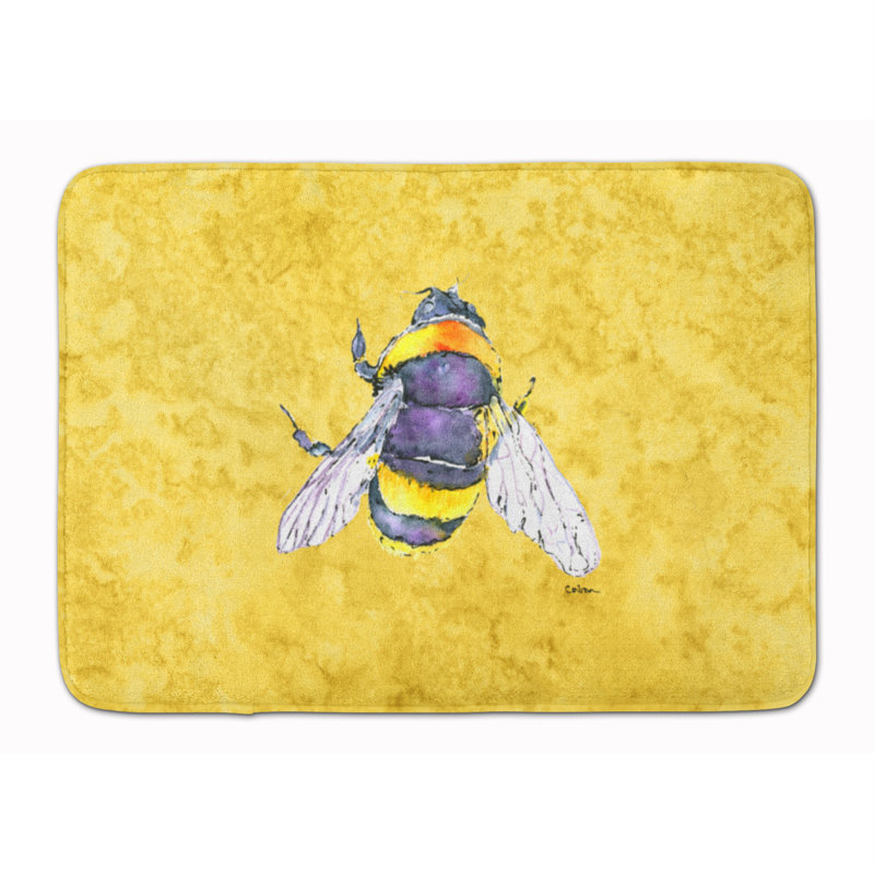Tapis pour salle de bain à mousse à mémoire abeille