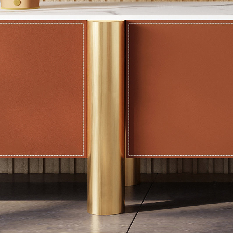 Meuble télé moderne et luxueux, 94.49", Orange