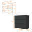 Commode 3 tiroirs Wenge