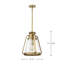 Luminaire suspendu conique à 1 lumière Iola-239980360-239980362
