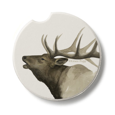Round Absorbent Stone Car Coaster