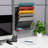 Mind Reader 5-Tier Vertical File Storage, Desktop Organizer, Wall Mount, Office, Metal Mesh, 12.75"L x 4"W x 16"H-1667585325