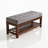 43.7''W Solid Rubber Wood  Upholstered Shoe Bench