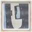 Contours of Silence II Shadowbox Abstract Print by Oliver Gal, Black Frame, 12 x 12-1736914988-1736914990
