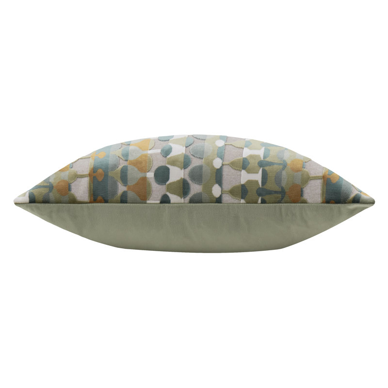 Metro Abstract Abstract Green Rectangular Cushion, Polyester