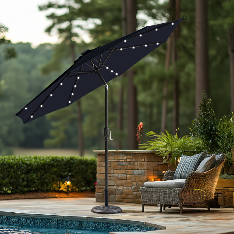 270cm Market Parasol, Black