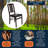 Stakmore Simple Mission Folding Chair, Espresso Frame with Black Vinyl 
