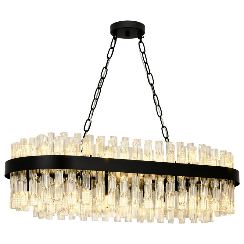 12 - Light Chandelier, Matte Black