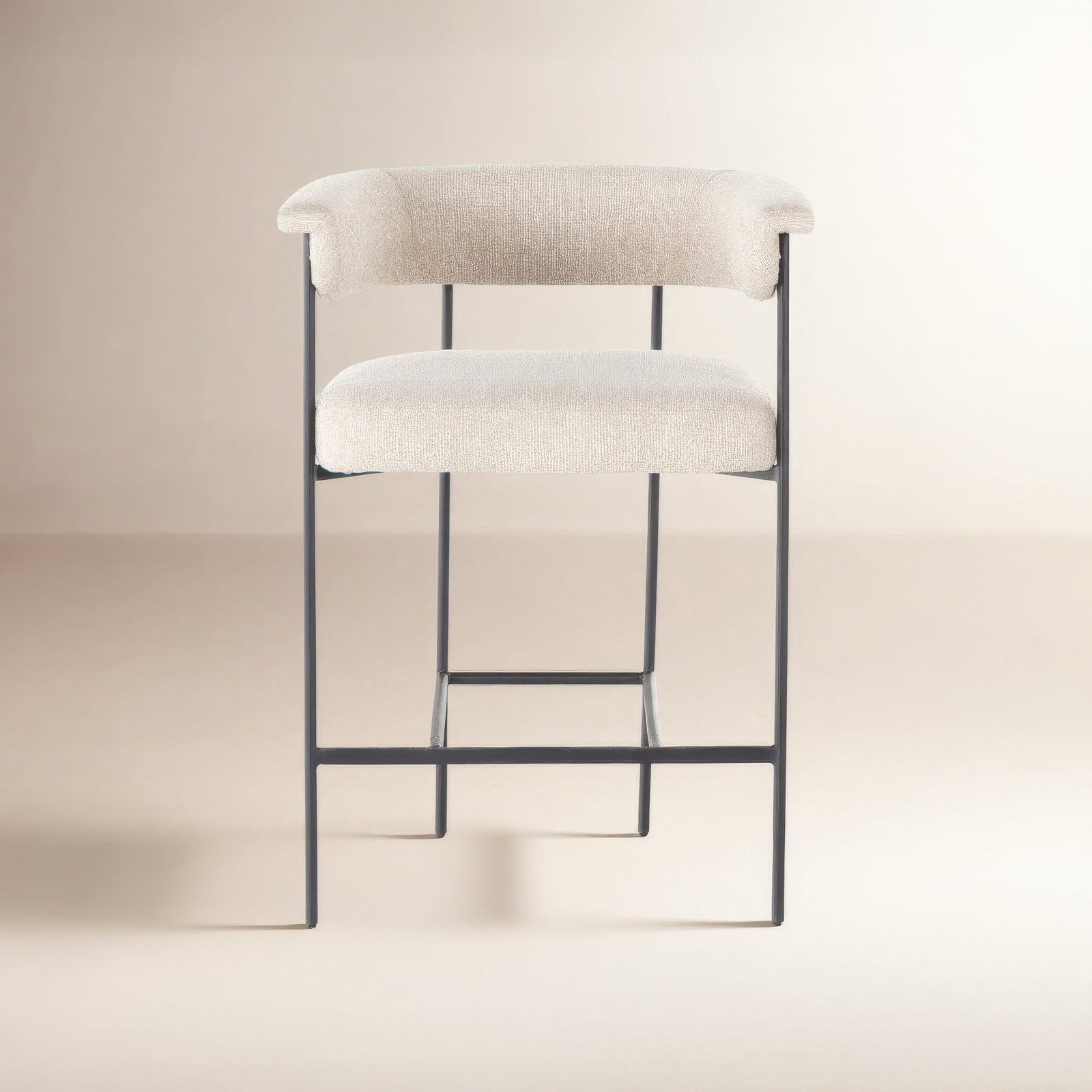 Lyssa Counter and Bar Stool, Bar Stool (30.5" Seat Height), Light Camel Polyester, Solid