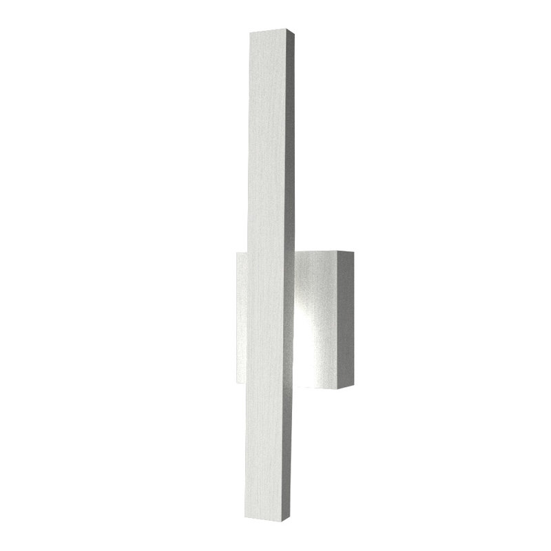 1 - Light LED Flush Mounted Sconce, 17.72" H x 4.33" W x 2.39" D, Organic Cappuccino