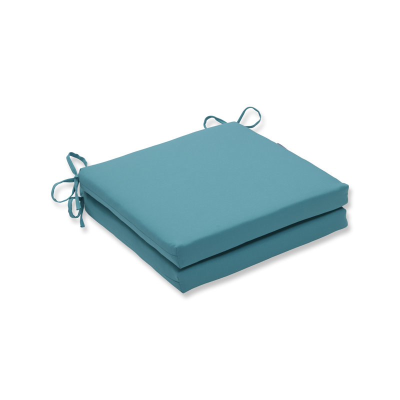Outdoor 3'' Dining Chair Cushion, Blue Polyester