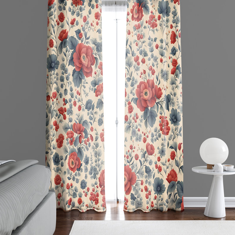 Paire de rideaux semi-transparents Robart, L 56 po x L 78 po