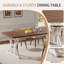 Rayaan Metal Base Dining Table
